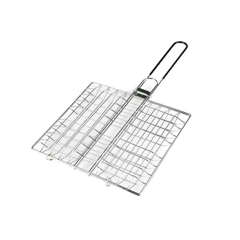 Foto van Bbq/barbecue hamburger grill klem 49 cm - barbecuepannen