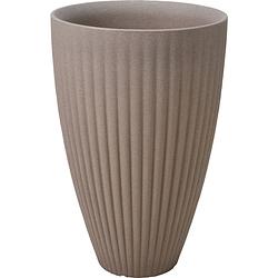 Foto van Bloempot lotus rond 40x60cm taupe