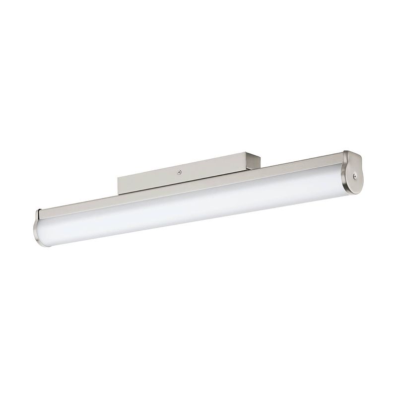 Foto van Eglo calnova wand/plafondlamp - led - lengte 60cm - nikkel mat