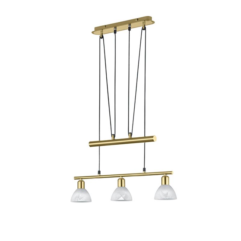 Foto van Moderne hanglamp levisto - metaal - messing