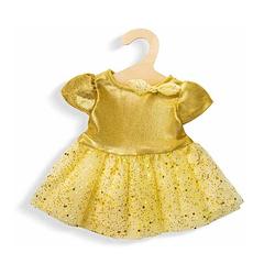 Foto van Heless poppenkleding jurk goud 28-35 cm