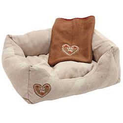 Foto van Kerbl hondenmand love you 47x37x11 cm beige 81231