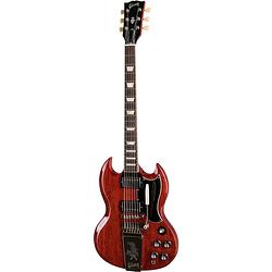 Foto van Gibson original collection sg standard 's61 maestro vibrola vintage cherry elektrische gitaar met koffer