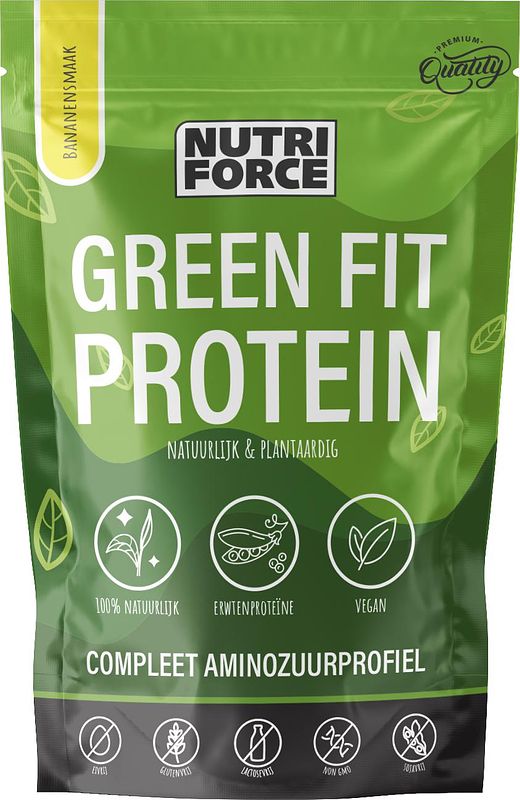 Foto van Nutriforce green fit protein banaan