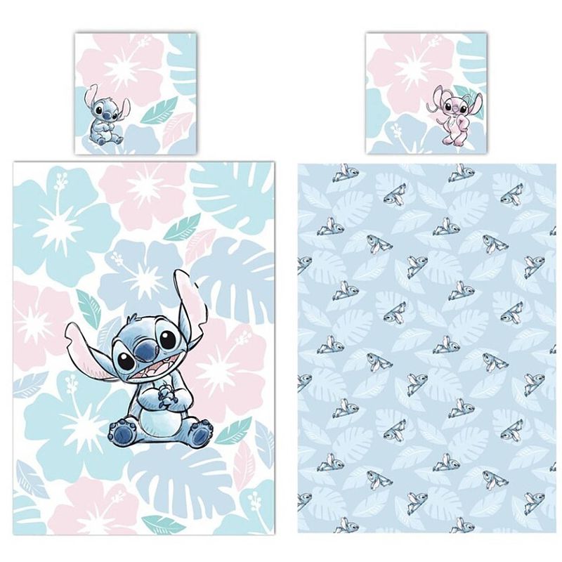 Foto van Disney lilo & stitch dekbedovertrek angel love - lits jumeaux - 240 x 220 cm - polykatoen