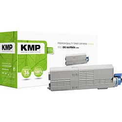 Foto van Kmp toner vervangt oki 46490606 compatibel magenta 6000 bladzijden o-t55x