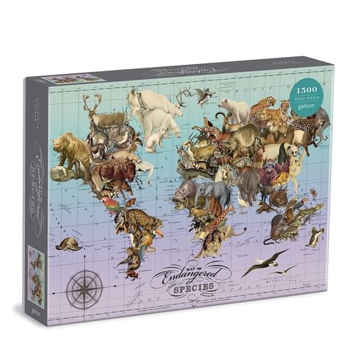 Foto van Wendy gold endangered species 1500 piece puzzle - puzzel;puzzel (9780735369900)