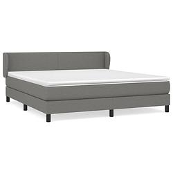 Foto van The living store boxspringbed - pocketvering - 160 x 200 cm - donkergrijs