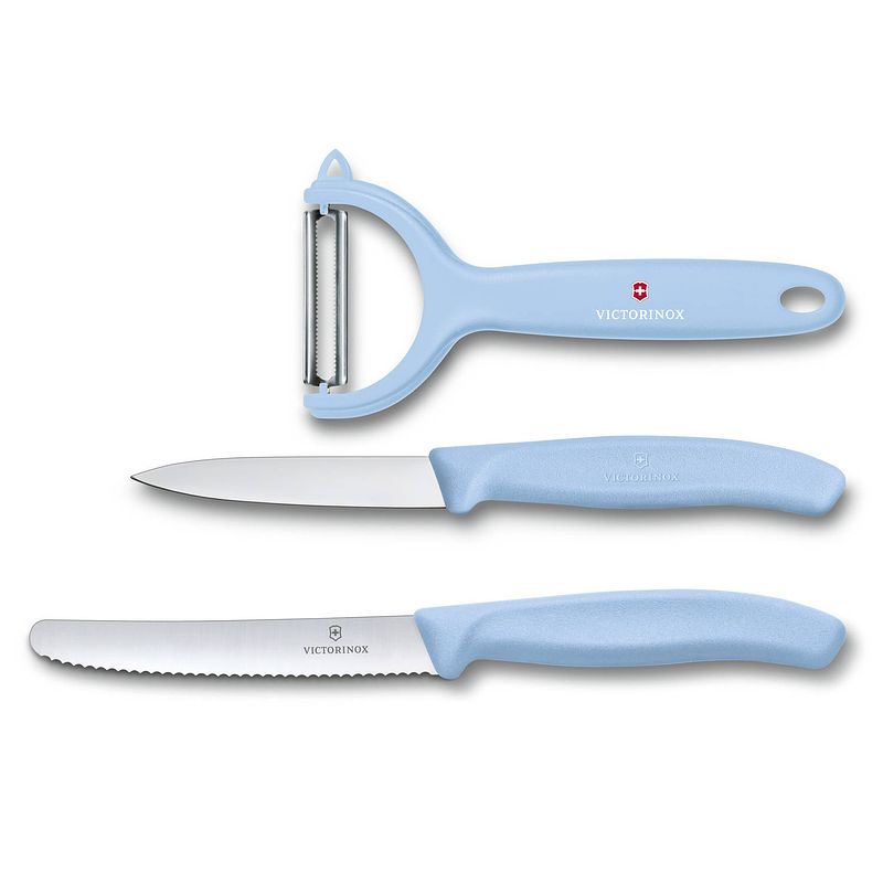 Foto van Victorinox swiss classic trend colors keukenset - 3-delig - blauw