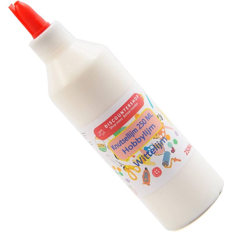 Foto van Knutsellijm 250 ml - lijm - all purpose glue - glue - kinderlijm - knutselen - goedkope knutsellijm