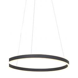 Foto van Steinhauer ringlux hanglamp - ø 60 cm - in hoogte verstelbaar - ingebouwd (led) - zwart