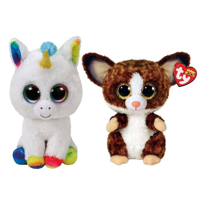 Foto van Ty - knuffel - beanie buddy - pixy unicorn & bush baby galago