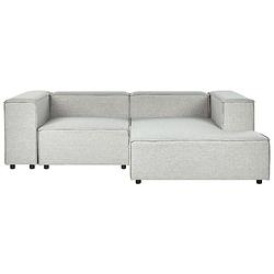 Foto van Beliani aprica - modulaire sofa-grijs-linnen