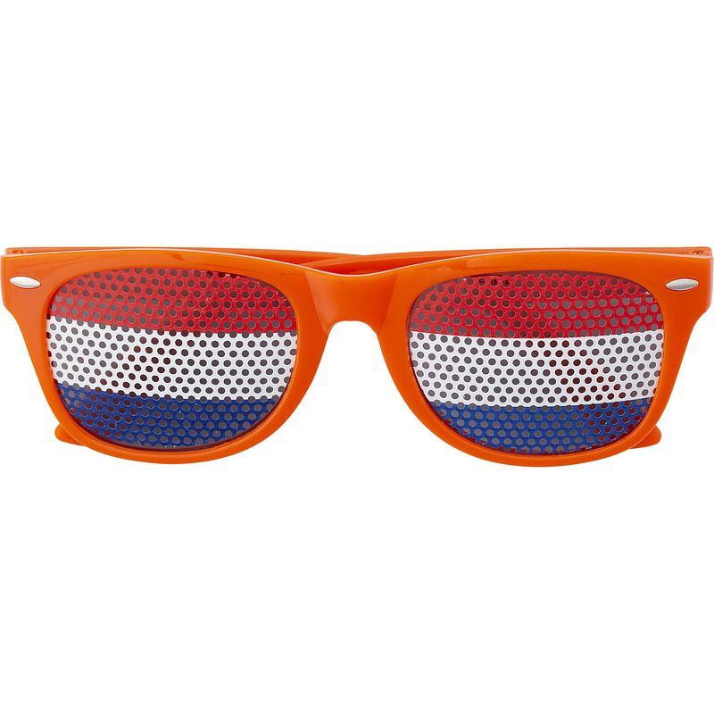 Foto van Oranje thema koningsdag feest/party bril voor volwassenen - verkleedbrillen