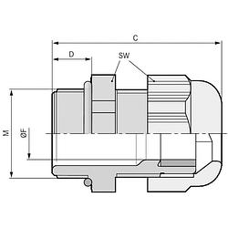 Foto van Lapp 53113331 wartel m16 polycarbonaat zwart (ral 9005) 100 stuk(s)