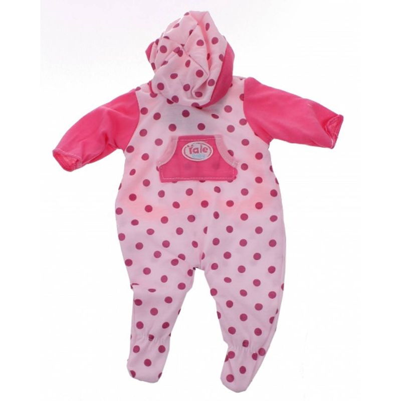 Foto van Johntoy baby rose babypoppenkleren grove stippen 40-45 cm