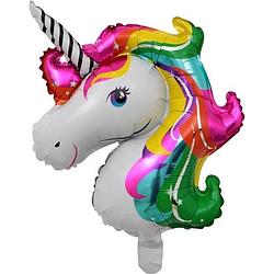 Foto van Folieballon eenhoorn unicorn rainbow 51 x 32 cm dm-products