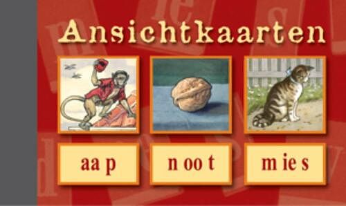 Foto van Ansichtkaarten, aap - noot - mies - pakket (9789079758180)