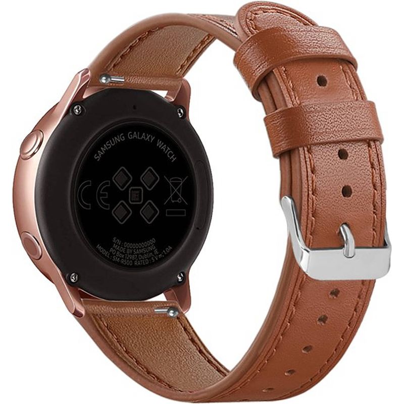 Foto van Smartphoneclip - bandje leer bruin - voor galaxy watch active (2)