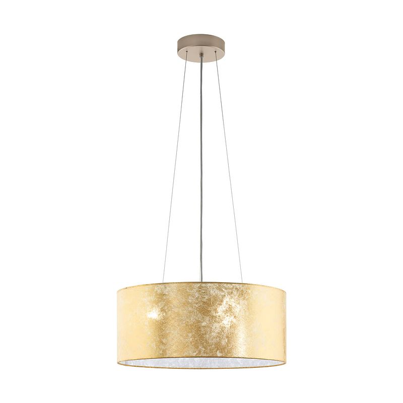 Foto van Eglo viserbella hanglamp - e27 - ø 53 cm - champagne/goud