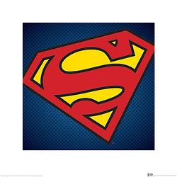 Foto van Pyramid dc comics superman symbol kunstdruk 40x40cm