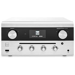 Foto van Dual cr 900 phantom internetradio met cd-speler dab+, vhf (fm) aux, bluetooth, cd, dlna, nfc, usb, wifi, internetradio geschikt voor dlna, spotify wit