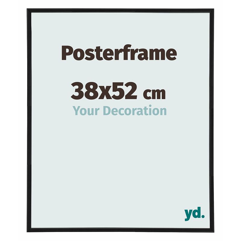 Foto van Posterlijst 38x52cm zwart mat kunststof