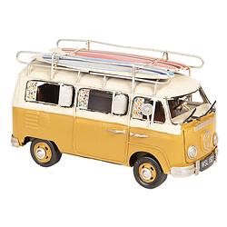 Foto van Clayre & eef gele vw bus model licentie 20*10*11 cm 6y3435