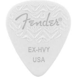 Foto van Fender wavelength 351 extra heavy white plectrumset (6 stuks)