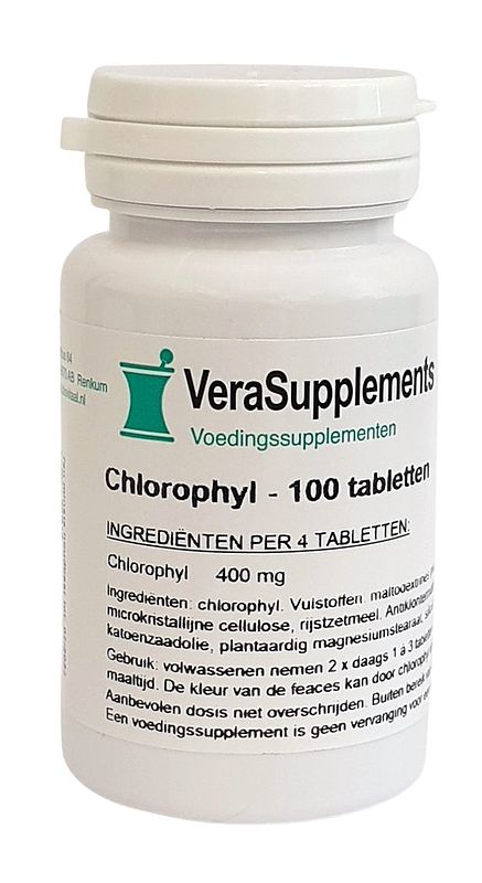 Foto van Verasupplements chlorophyl 100mg