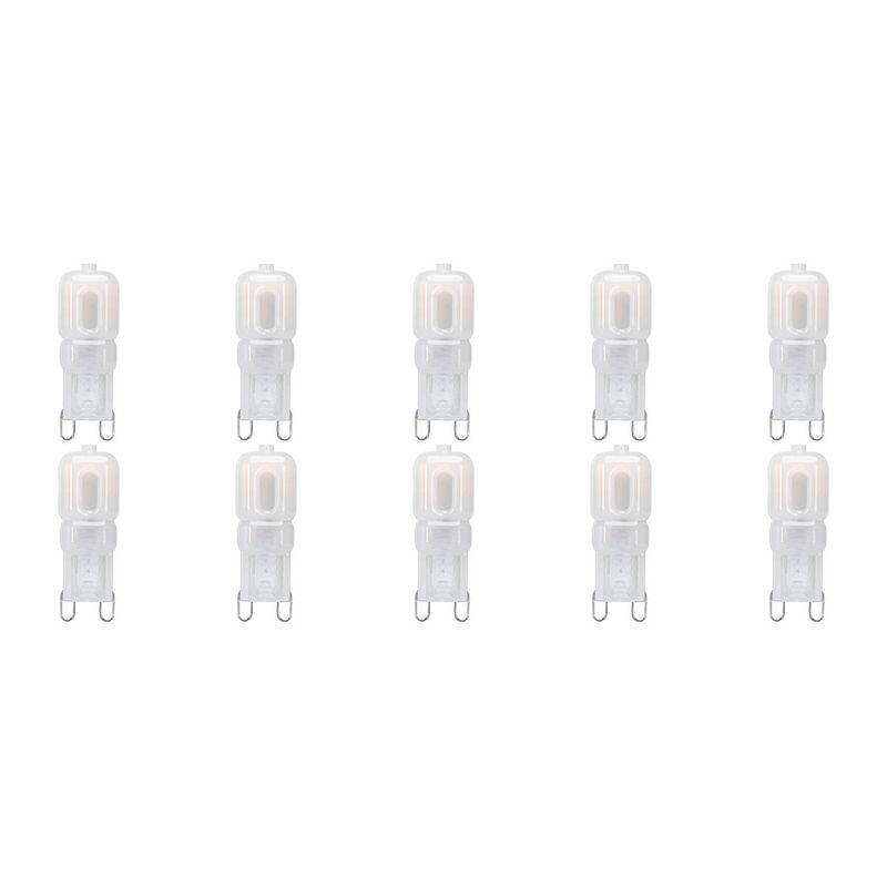 Foto van Led lamp 10 pack - g9 fitting - dimbaar - 3w - warm wit 3000k - melkwit vervangt 32w