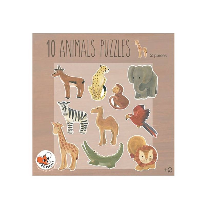 Foto van Egmont toys puzzel 10 dieren 25x25x5 cm