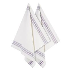 Foto van De witte lietaer dish glazendoek (set van 2) - 50% katoen - 50% linnen - off-white-lavender