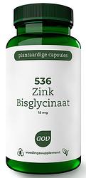 Foto van Aov 536 zink bisglycinaat 15mg capsules
