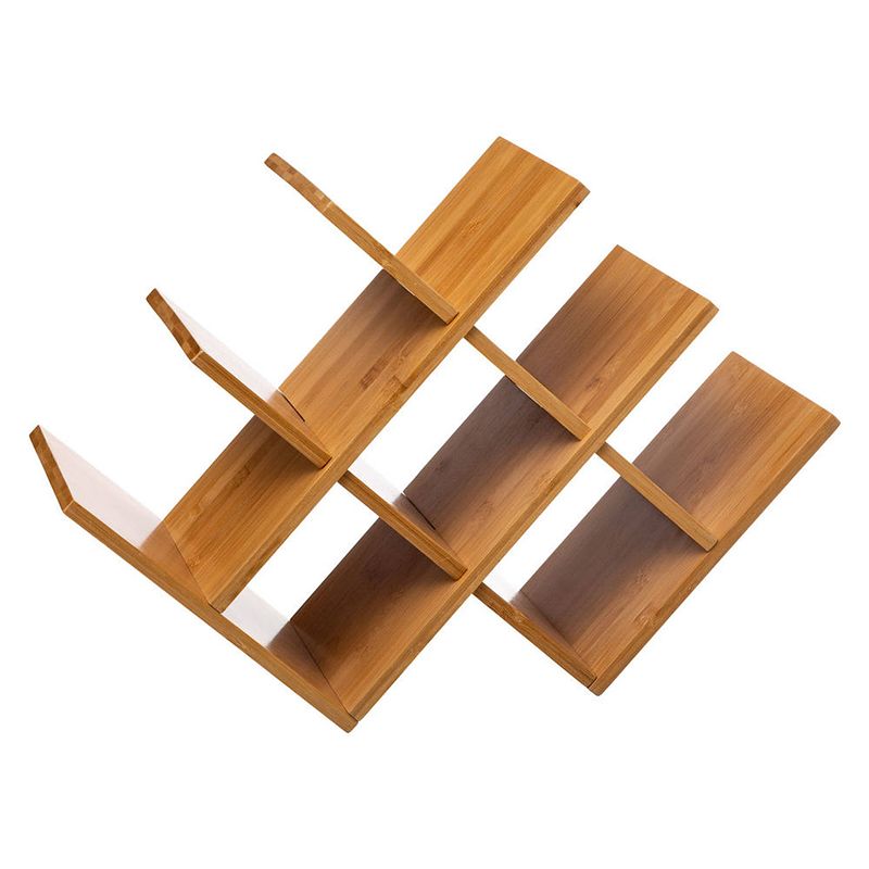 Foto van Decopatent® wijnrek voor 8 flessen wijn - bamboe - hout - design