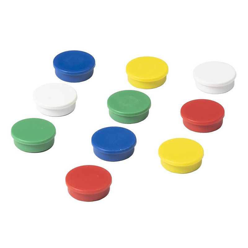 Foto van Whiteboard magneten 25 mm - assortiment - 10 stuks