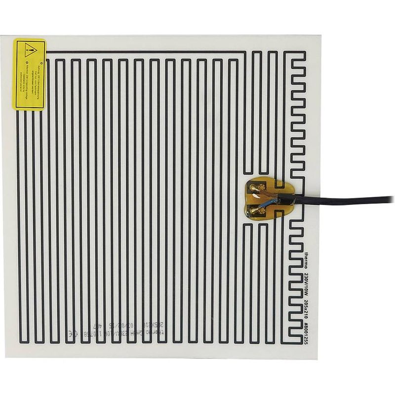 Foto van Thermo tech polyester verwarmingsfolie zelfklevend 230 v 10 w beschermingsklasse ipx4 (l x b) 210 mm x 205 mm