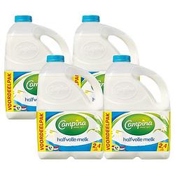 Foto van Campina halfvolle melk voordeelpack 4 x 2. 4l bij jumbo