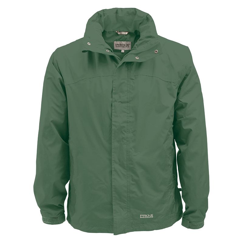 Foto van Pro-x elements regenjas meran heren polyester donkergroen mt 3xl