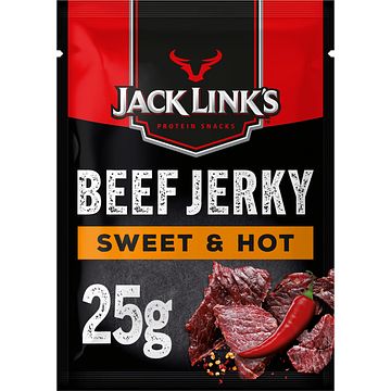 Foto van Jack link's beef jerky sweet & hot 25g bij jumbo