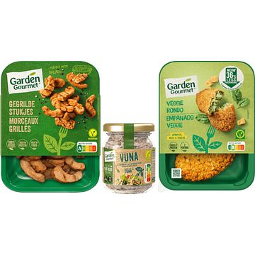 Foto van Garden gourmet vega producten 3 varianten bij jumbo