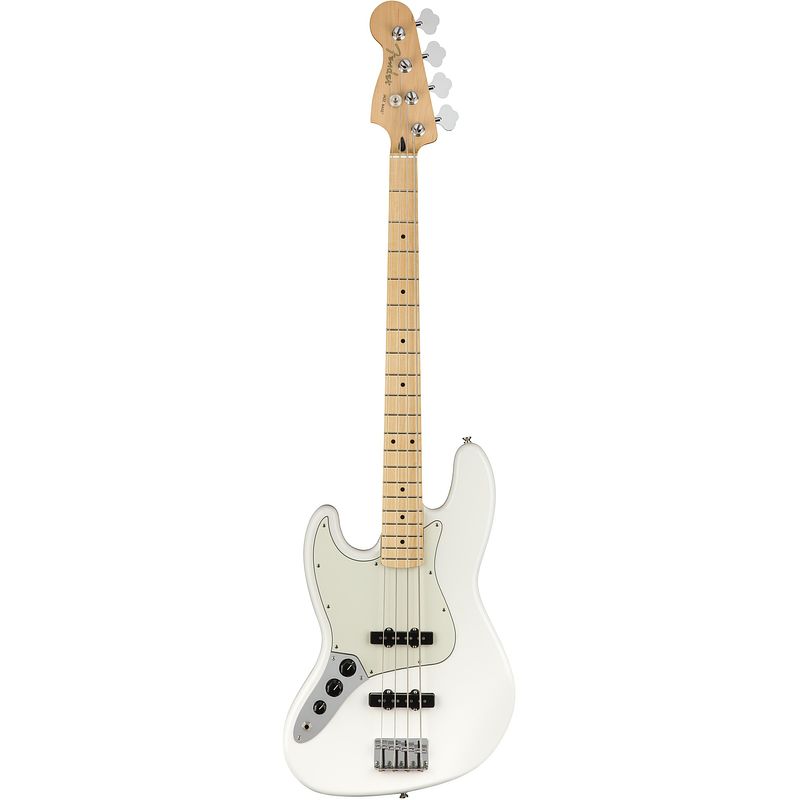 Foto van Fender player jazz bass lh polar white mn