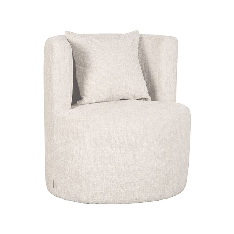 Foto van Label51 fauteuil evy - naturel - fluweel