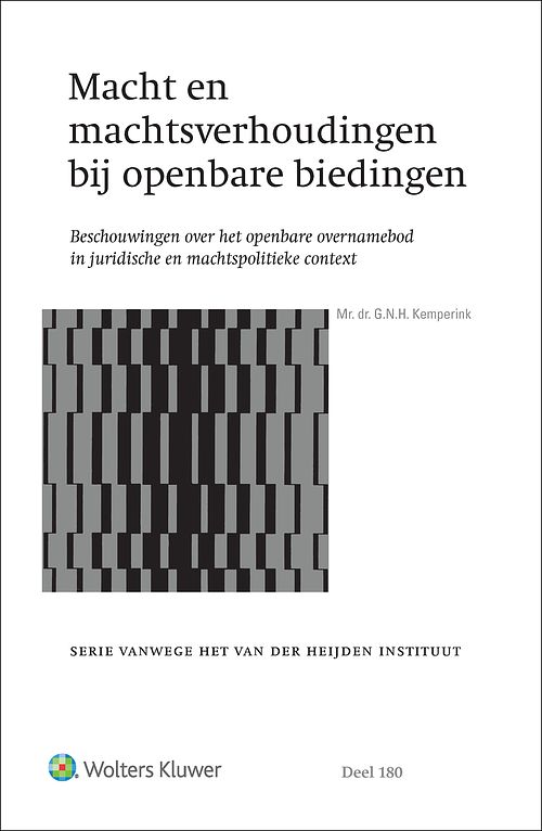 Foto van Macht en machtsverhoudingen bij openbare biedingen - g.n.h. kemperink - hardcover (9789013170955)