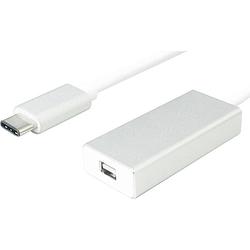 Foto van Value usb-c® / mini-displayport adapterkabel usb-c® stekker, mini displayport bus 0.10 m zilver 12.99.3225 usb-c-displaykabel