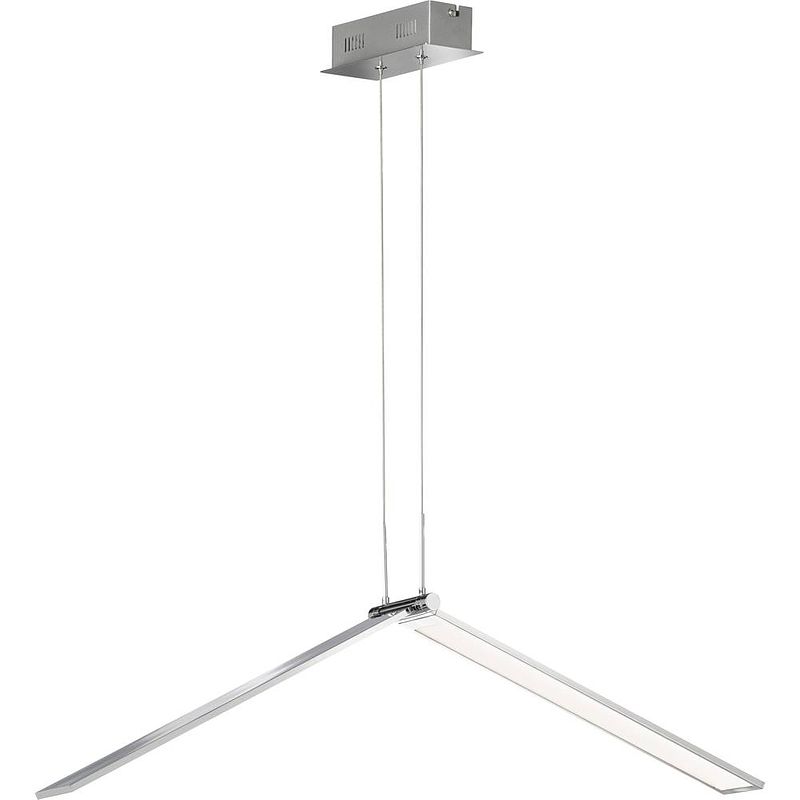 Foto van Wofi livia 6319.01.64.8000 led-hanglamp 26.5 w nikkel (mat)