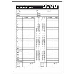 Foto van Klaverjassen scoreblok a5 - kaartspel