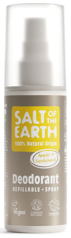 Foto van Salt of the earth amber + sandalwood deodorant refillable spray