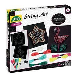 Foto van Lena string-art flamingo & ster meisjes schuimrubber zwart