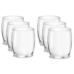 Foto van Set van 24x stuks drinkglazen/waterglazen transparant 340 ml plaza - drinkglazen